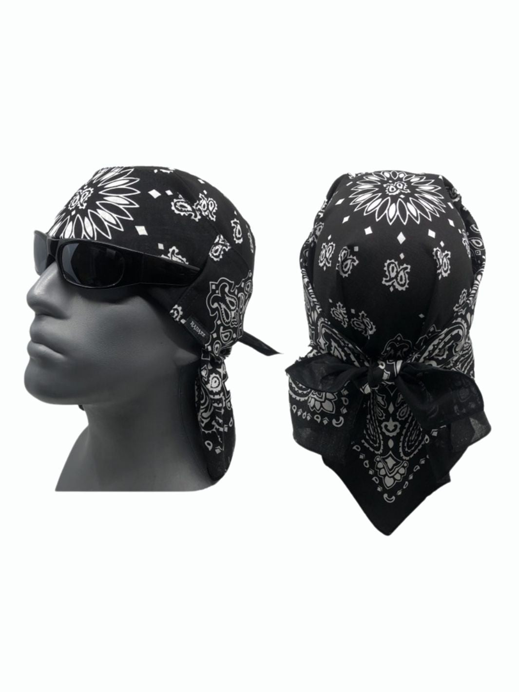 Skuller - Full Headwrap - Austin Black – RADAZZ Apparel