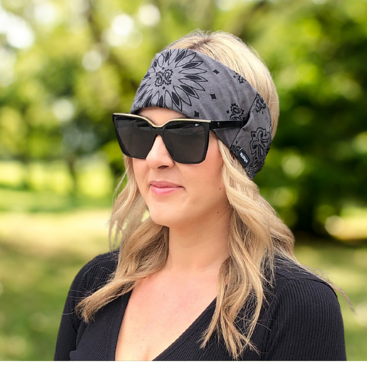 Austin Paisley Bandana - Charcoal Black – RADAZZ Apparel