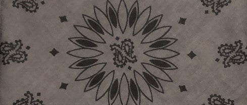 Austin Paisley Bandana - Charcoal Black – RADAZZ Apparel